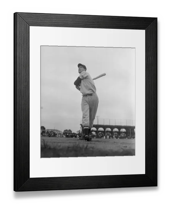 Framed Print : Ted Williams at Bat Framed Print : Ted Williams at Bat