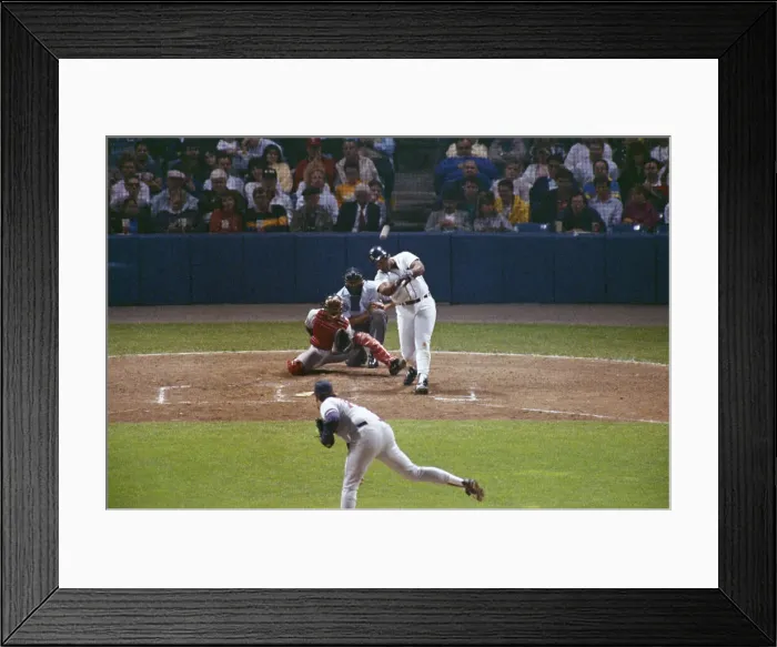Framed Print : Cecil Fielder Hitting Homerun
