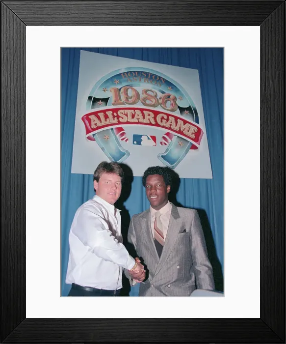 Framed Print : Roger Clemens with Dwight Gooden Framed Print : Roger Clemens with Dwight Gooden