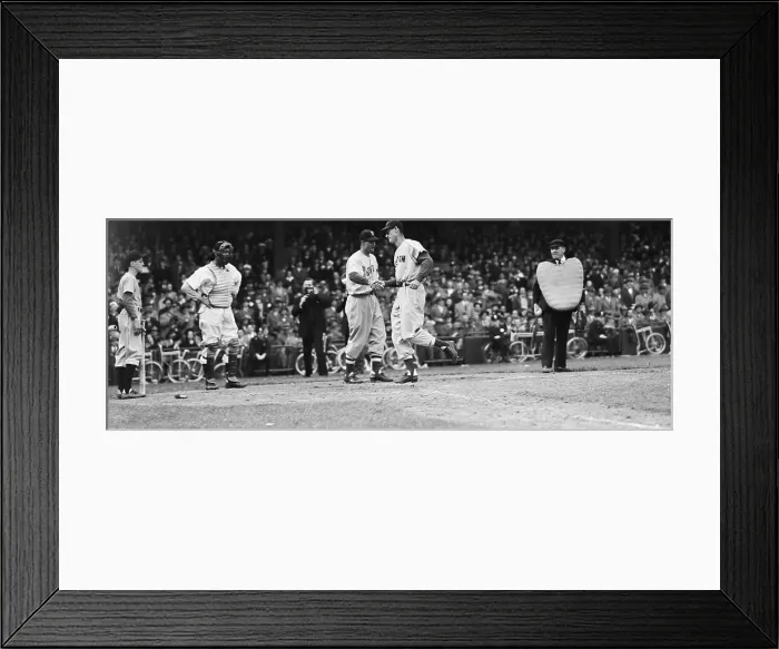 Framed Print : Ted Williams Crosses Home Plate Framed Print : Ted Williams Crosses Home Plate