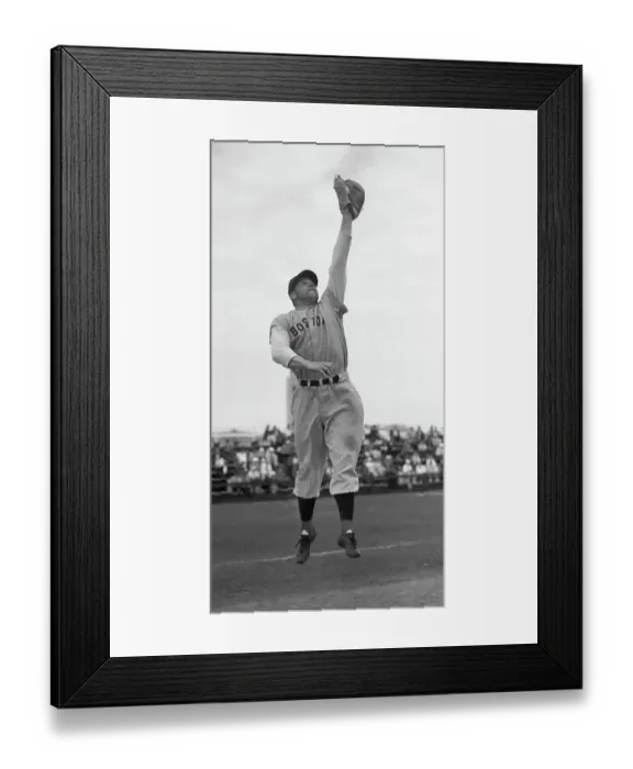 Framed Print : Jimmy Foxx Leaping Framed Print : Jimmy Foxx Leaping