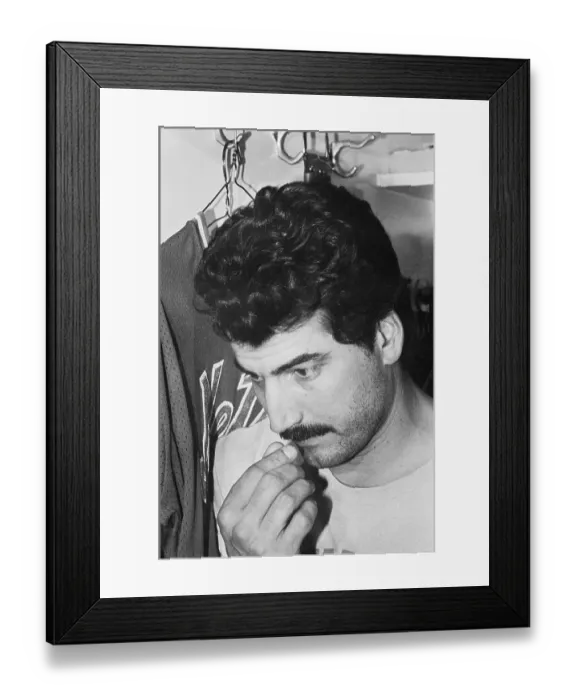 Framed Print : Portrait of Keith Hernandez Looking Pensive Framed Print : Portrait of Keith Hernandez Looking Pensive