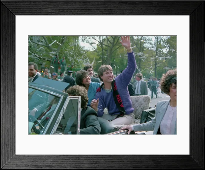 Framed Print : Ray Knight Waving to Crowds of People