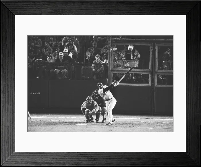 Framed Print : Dave Henderson Hits a Homerun Framed Print : Dave Henderson Hits a Homerun