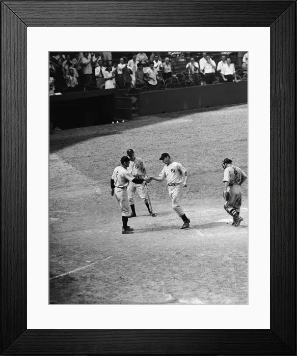 Framed Print : Joe DiMaggio After Home Run Framed Print : Joe DiMaggio After Home Run