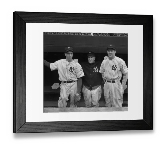 Framed Print : Joe DiMaggio Pictured Together with Joe McCarthy and Joe Gallagher Framed Print : Joe DiMaggio Pictured Together with Joe McCarthy and Joe Gallagher