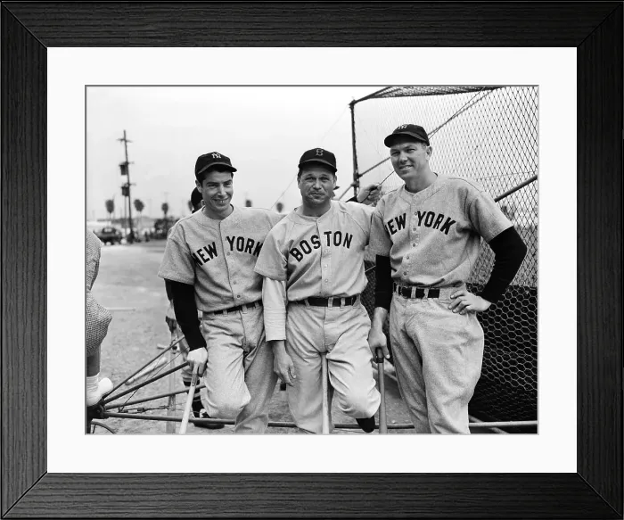 Framed Print : Joe Dimaggio, Jimmy Foxx, & Bill Dickey Framed Print : Joe Dimaggio, Jimmy Foxx, & Bill Dickey