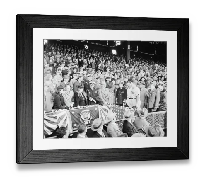 Framed Print : H.Truman, Others;Truman Throwing 1St Ball Framed Print : H.Truman, Others;Truman Throwing 1St Ball