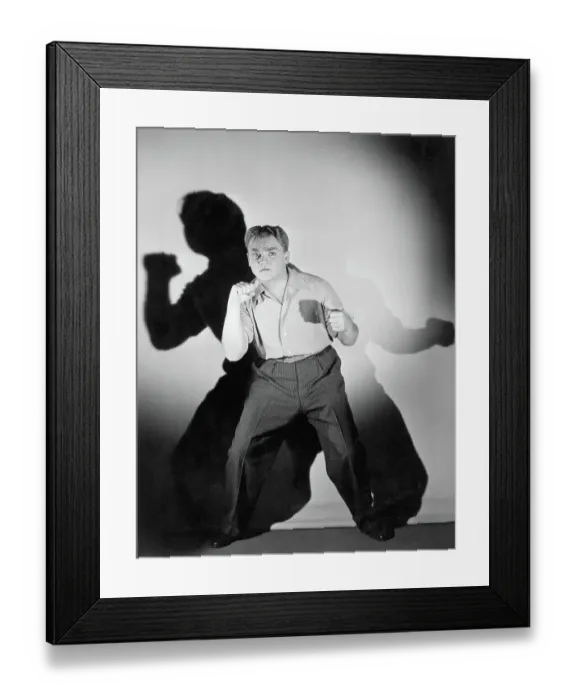 Framed Print : James Cagney Posed and Ready to Fight Framed Print : James Cagney Posed and Ready to Fight