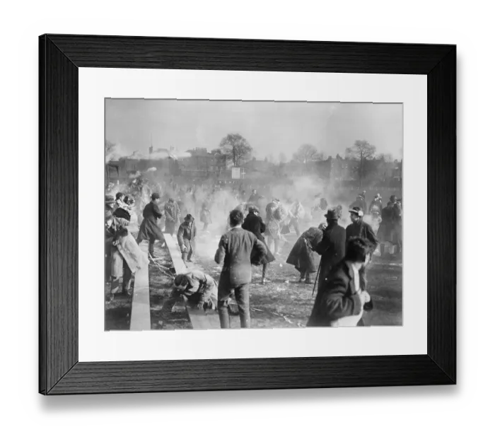 Framed Print : Flour Fight Following Rugby Finals Framed Print : Flour Fight Following Rugby Finals
