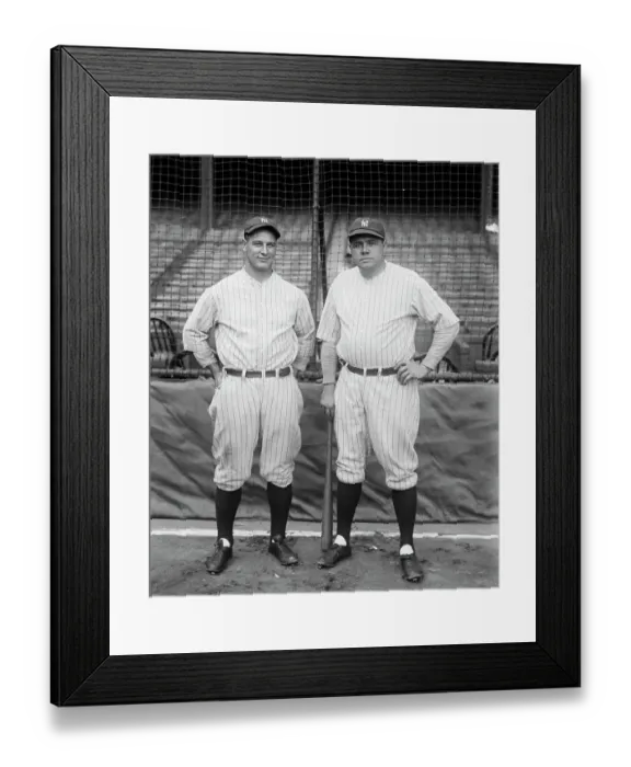 Framed Print : Lou Gehrig and Babe Ruth Framed Print : Lou Gehrig and Babe Ruth