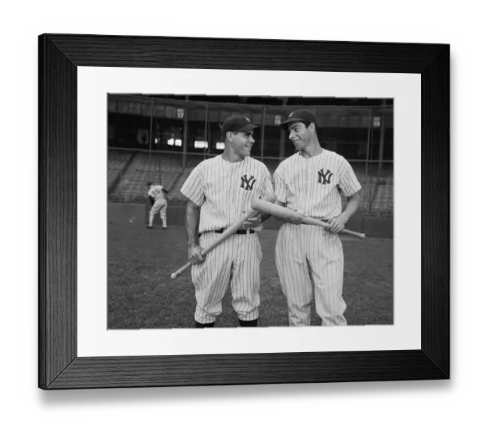 Framed Print : Portrait of Joe DiMaggio with Charlie Keller Framed Print : Portrait of Joe DiMaggio with Charlie Keller