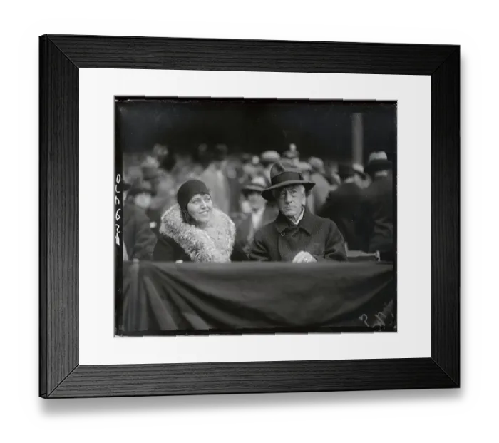 Framed Print : Baseball Commissioner Kenesaw Landis and Miss Phoebe Crosby Framed Print : Baseball Commissioner Kenesaw Landis and Miss Phoebe Crosby