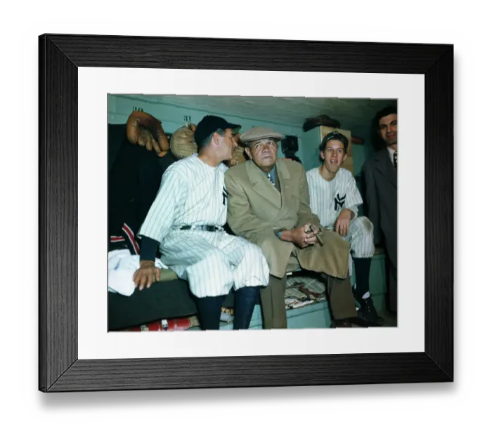 Framed Print : Bucky Harris and Babe Ruth in New York Yankees Dugout Framed Print : Bucky Harris and Babe Ruth in New York Yankees Dugout