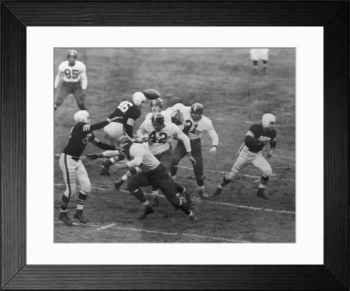 Framed Print : Otto Graham in Football Action Against the N.Y. Yankees Framed Print : Otto Graham in Football Action Against the N.Y. Yankees
