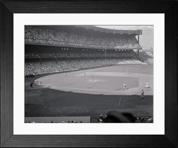 Framed Print : Baseball Game at Yankee Stadium Framed Print : Baseball Game at Yankee Stadium
