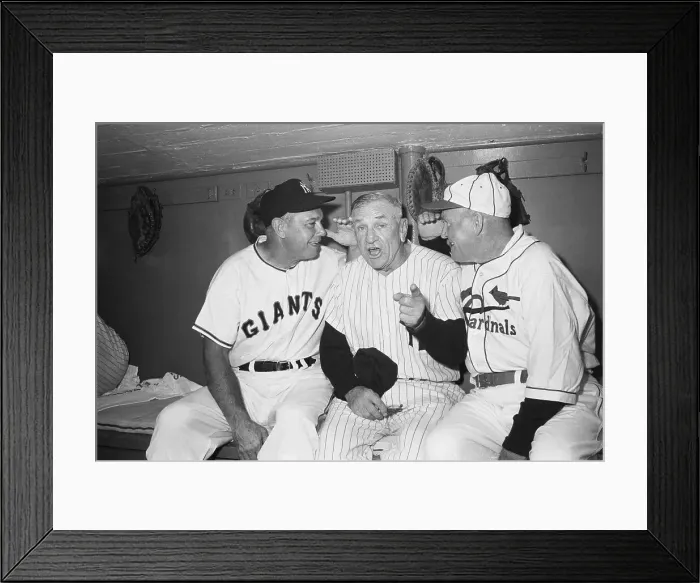 Framed Print : Rogers Hornsby Sitting with Casey Stengel and Bill Terry Framed Print : Rogers Hornsby Sitting with Casey Stengel and Bill Terry