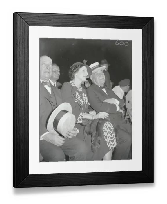 Framed Print : Portrait of Jacob Ruppert with Alvina Fleisch Framed Print : Portrait of Jacob Ruppert with Alvina Fleisch