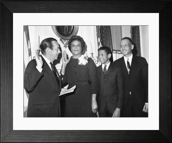 Framed Print : Constance Baker Motley Being Sworn In By Mayor Robert F. Wagner Framed Print : Constance Baker Motley Being Sworn In By Mayor Robert F. Wagner