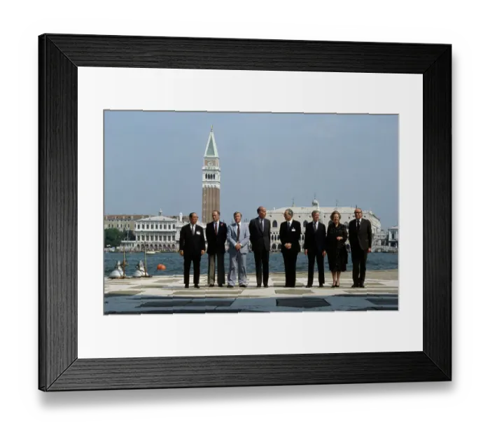 Framed Print : G7 Leaders In Venice Framed Print : G7 Leaders In Venice