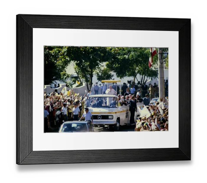 Framed Print : Pope John Paul II In Brazil Framed Print : Pope John Paul II In Brazil