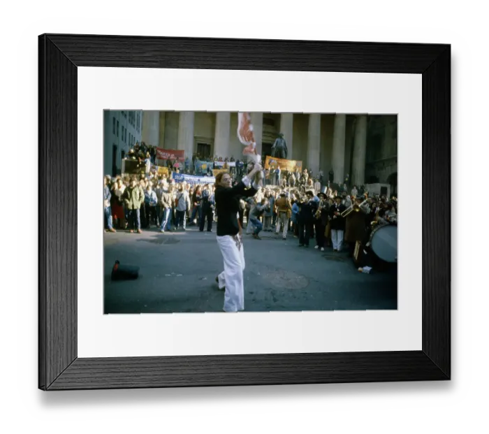 Framed Print : Wall Street Protest