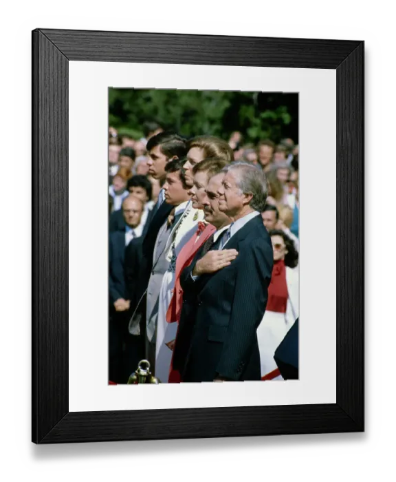 Framed Print : President Carter And King Hussein Framed Print : President Carter And King Hussein