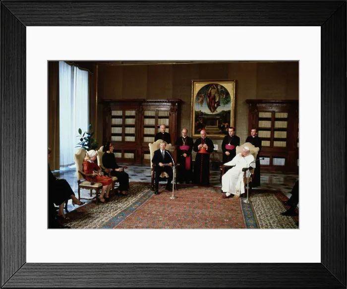 Framed Print : President Carter with Pope John Paul II Framed Print : President Carter with Pope John Paul II