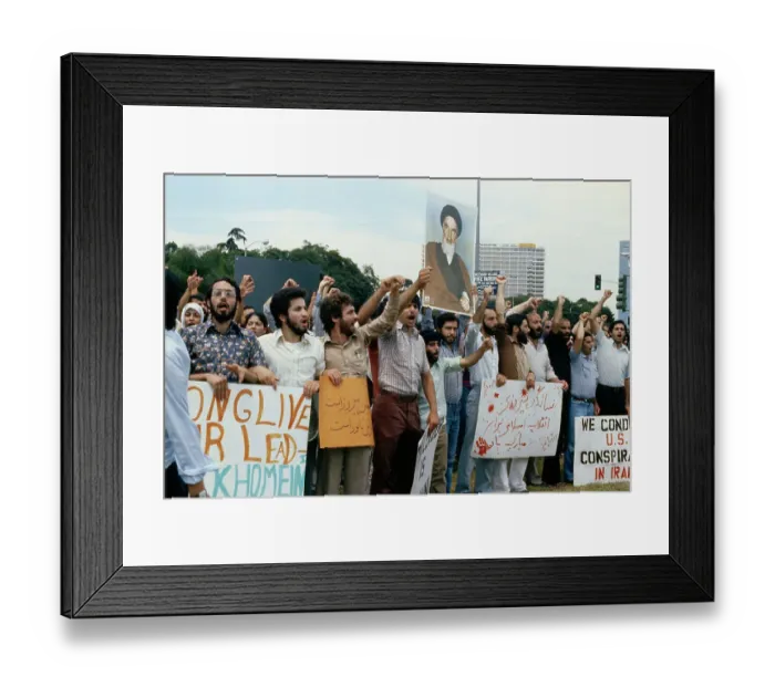 Framed Print : Iranian Protestors Framed Print : Iranian Protestors