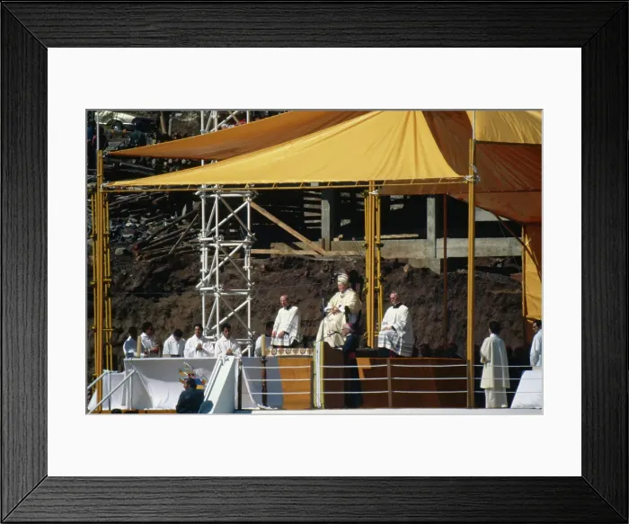 Framed Print : Pope John Paul II In Brazil Framed Print : Pope John Paul II In Brazil