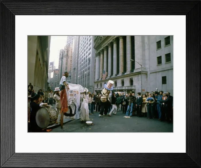 Framed Print : Wall Street Protest Framed Print : Wall Street Protest