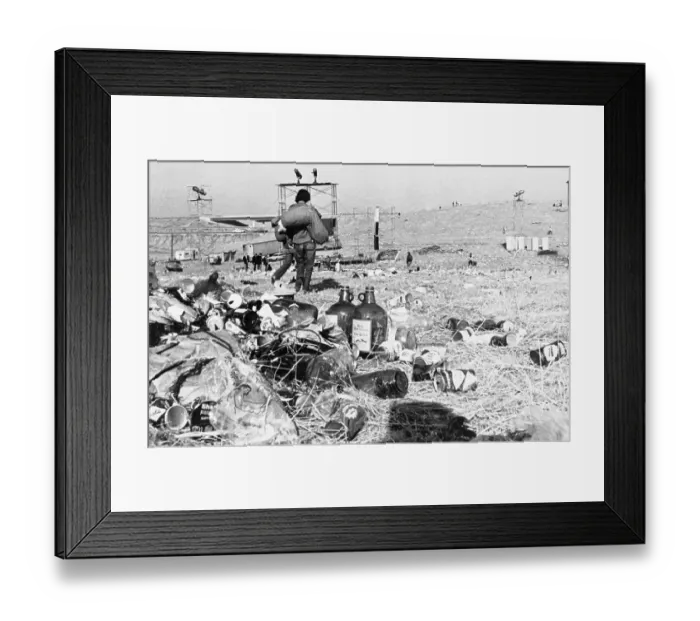 Framed Print : Litter On The Ground At Altamont Speedway Framed Print : Litter On The Ground At Altamont Speedway