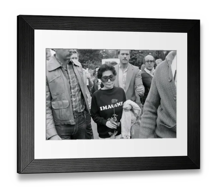 Framed Print : Yoko Ono Attending Peace Rally Framed Print : Yoko Ono Attending Peace Rally