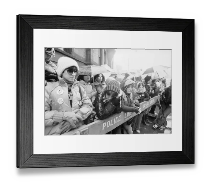 Framed Print : John Lennon Fans Holding Vigil Framed Print : John Lennon Fans Holding Vigil