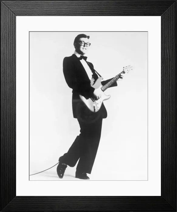 Framed Print : Paul McCartney Impersonating Buddy Holly Framed Print : Paul McCartney Impersonating Buddy Holly