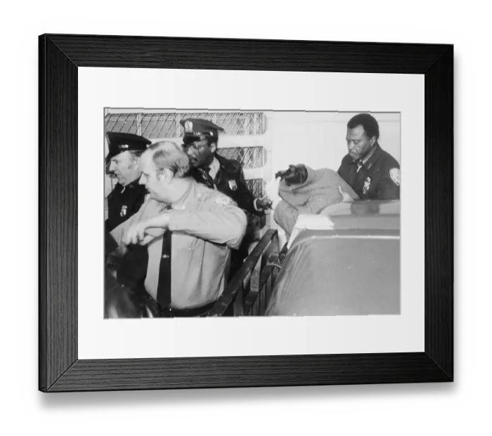 Framed Print : Police Escorting Mark David Chapman Framed Print : Police Escorting Mark David Chapman