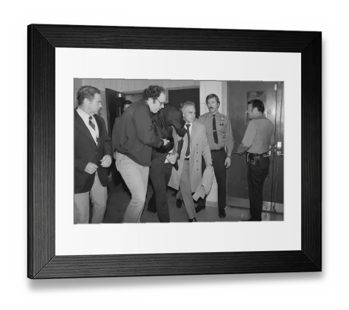 Framed Print : Police Escorting Mark David Chapman Framed Print : Police Escorting Mark David Chapman