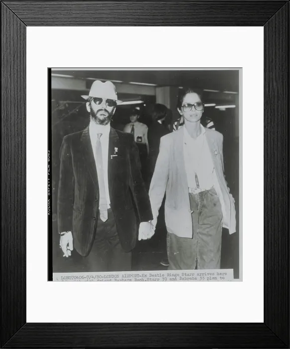 Framed Print : Ringo Starr with Barbara Bach Framed Print : Ringo Starr with Barbara Bach