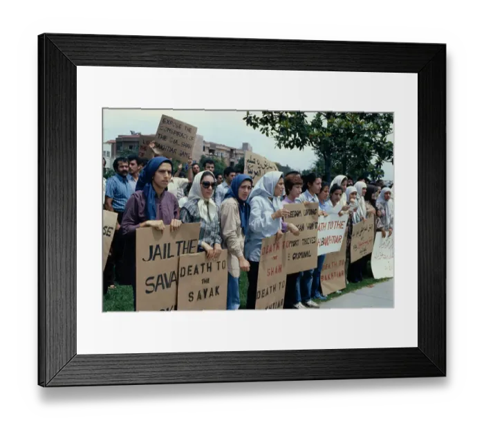 Framed Print : Iranian Protestors Framed Print : Iranian Protestors