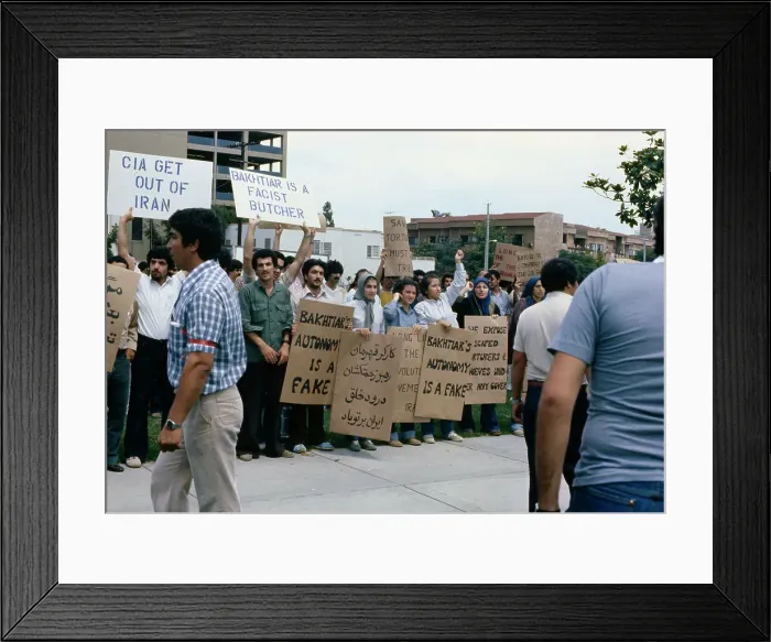 Framed Print : Iranian Protestors Framed Print : Iranian Protestors
