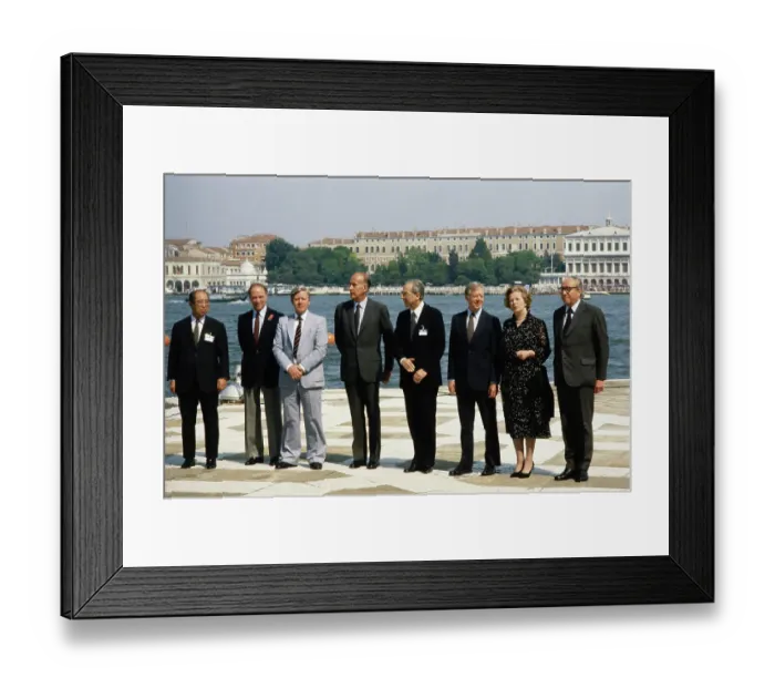 Framed Print : G7 Leaders In Venice Framed Print : G7 Leaders In Venice
