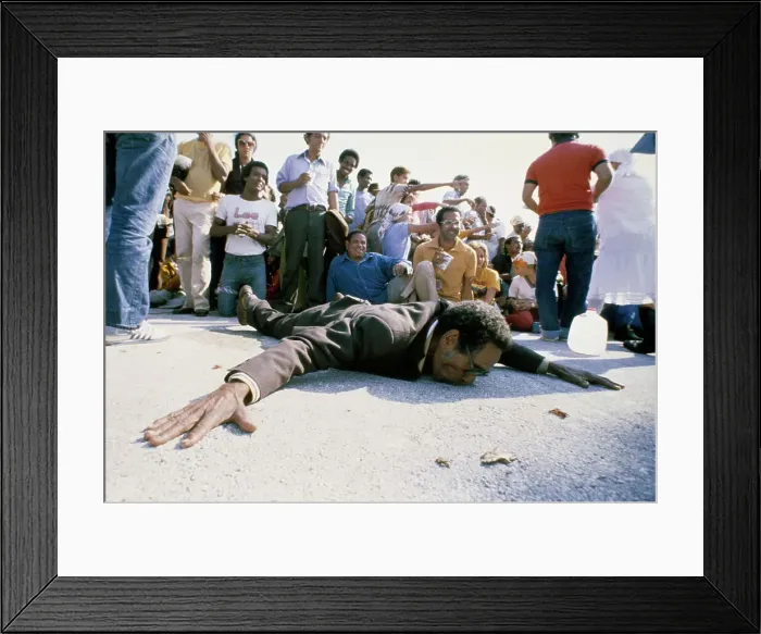 Framed Print : Cuban Refugee Framed Print : Cuban Refugee