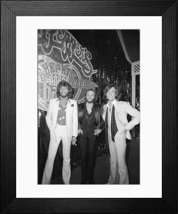 Framed Print : Bee Gees At Party For Movie Framed Print : Bee Gees At Party For Movie