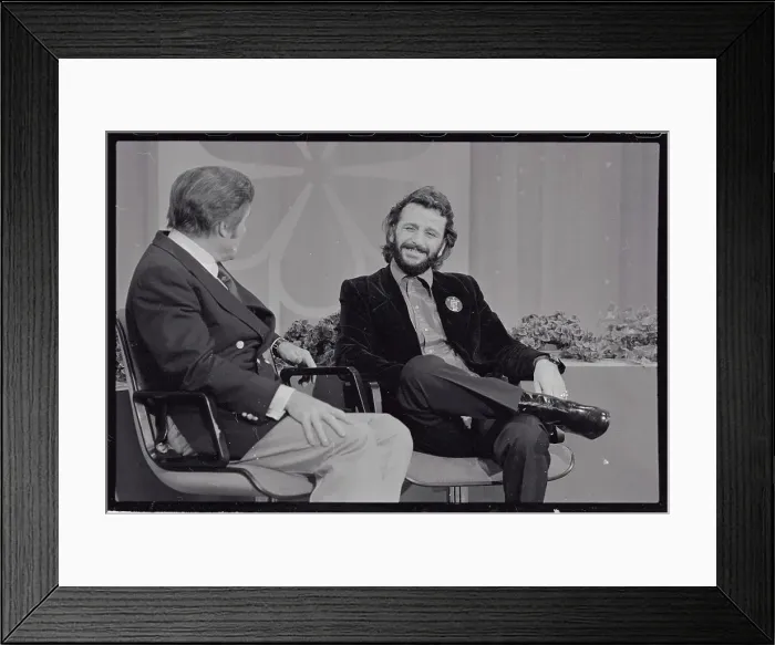 Framed Print : Ringo Starr Being Interviewed by Mike Douglas Framed Print : Ringo Starr Being Interviewed by Mike Douglas