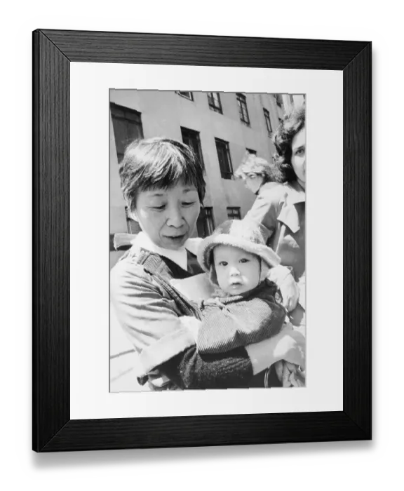 Framed Print : Nursemaid Holding Sean Lennon Framed Print : Nursemaid Holding Sean Lennon