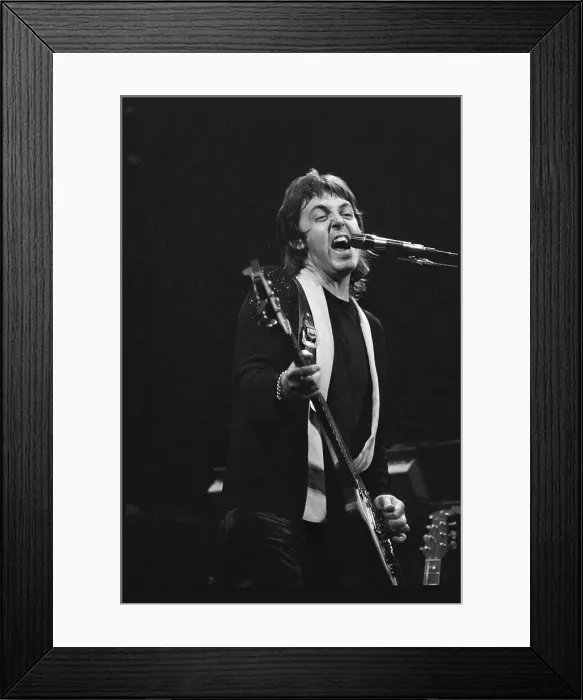 Framed Print : Paul McCartney Performing Framed Print : Paul McCartney Performing
