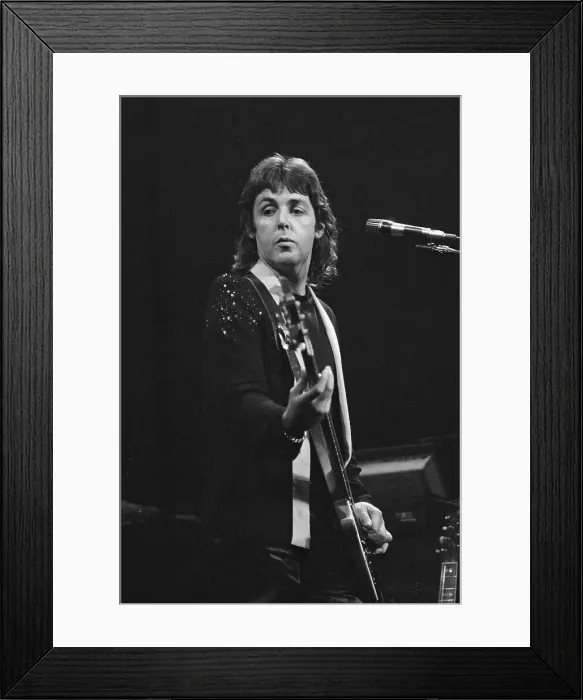 Framed Print : Paul McCartney Performing Framed Print : Paul McCartney Performing