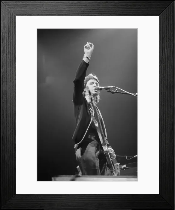 Framed Print : Paul McCartney Performing Framed Print : Paul McCartney Performing