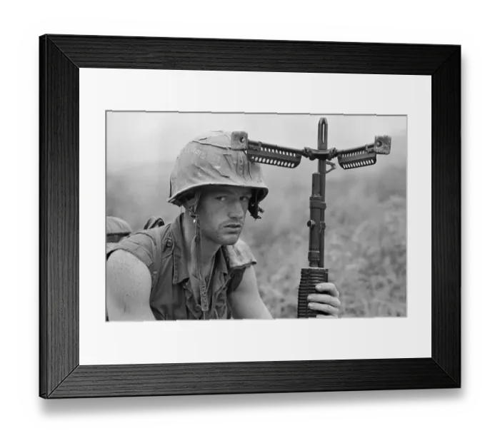 Framed Print : American Soldier in Vietnam Framed Print : American Soldier in Vietnam