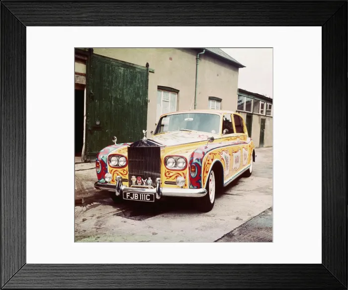 Framed Print : John Lennon's Painted Rolls Royce Framed Print : John Lennon's Painted Rolls Royce